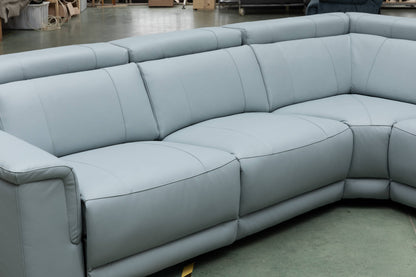 CENTRO THICK GENUINE LEATHER MODULAR ELECTRIC RECLINER