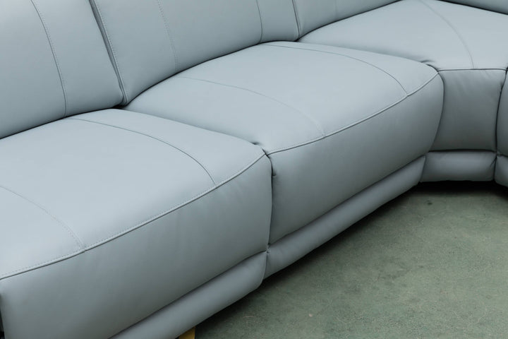 CENTRO THICK GENUINE LEATHER MODULAR ELECTRIC RECLINER