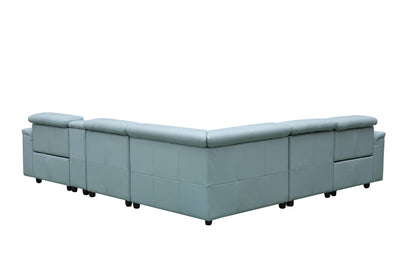 CENTRO THICK GENUINE LEATHER MODULAR ELECTRIC RECLINER