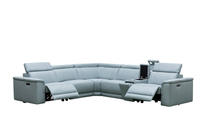 CENTRO THICK GENUINE LEATHER MODULAR ELECTRIC RECLINER