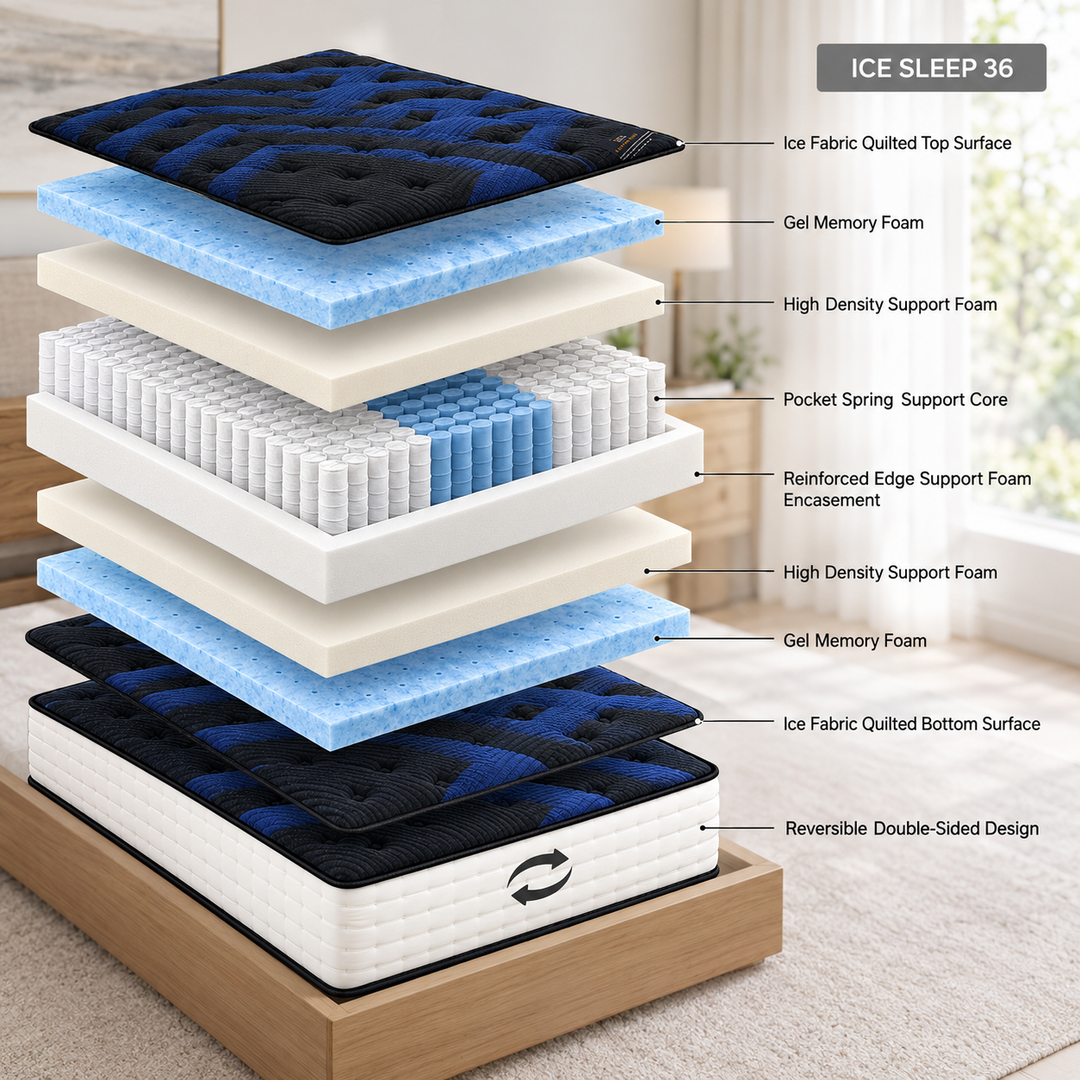 ICE SLEEP Reversible Firm Mattress