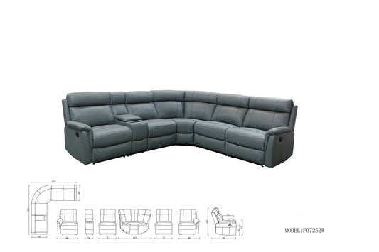 Hamilton 1+1+3 seater manual recliner