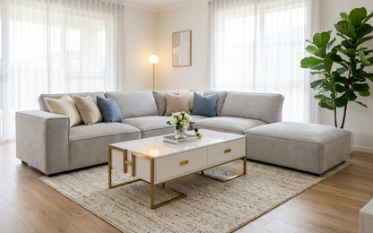 Kelly Deep Seat Sofa With Ottoman