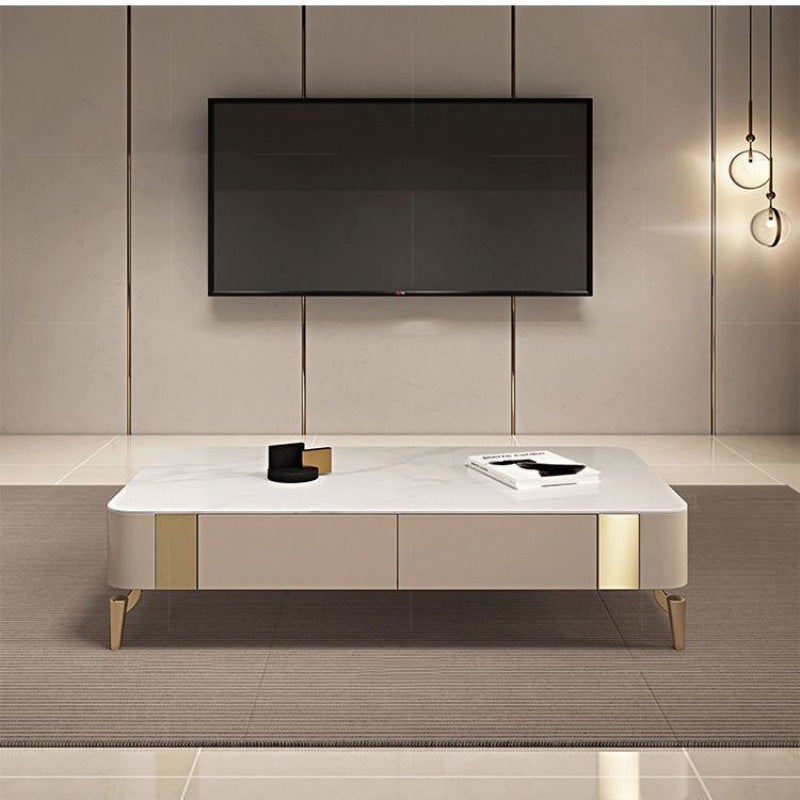 HUDSON Coffee Table - Sintered Stone with Drawers