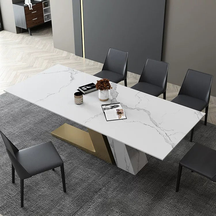 The "Aston Luxe" Marble Dining Table