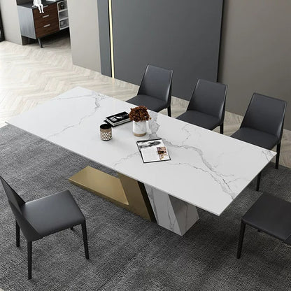 The "Aston Luxe" Marble Dining Table