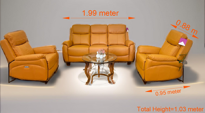 Barcelona 3 +1 +1 Seater  Electric Recliner Lounge