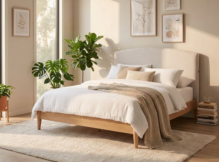 Tilda_Bed_with_USB_Charging_Oak_Finish