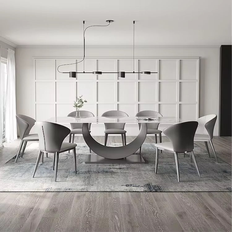 The "Moon Luxe" Marble Dining Table