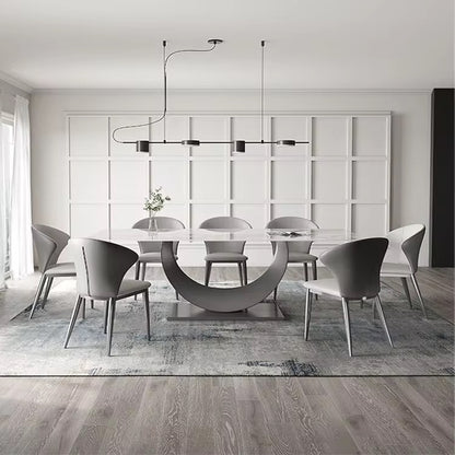 The "Moon Luxe" Marble Dining Table