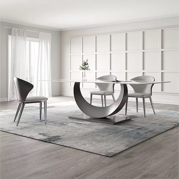 The "Moon Luxe" Marble Dining Table