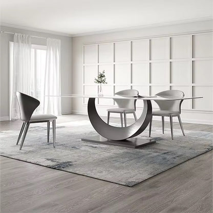 The "Moon Luxe" Marble Dining Table