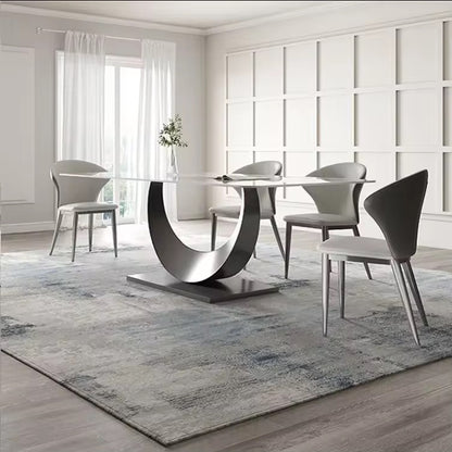 The "Moon Luxe" Marble Dining Table
