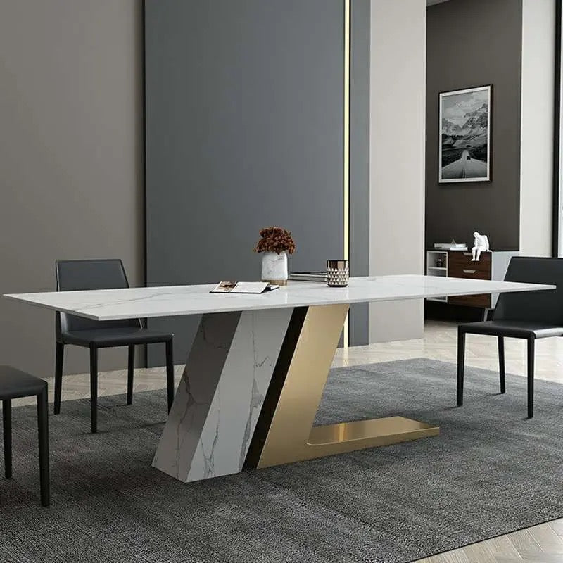 The "Aston Luxe" Marble Dining Table