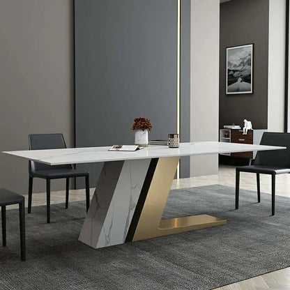 The "Aston Luxe" Marble Dining Table