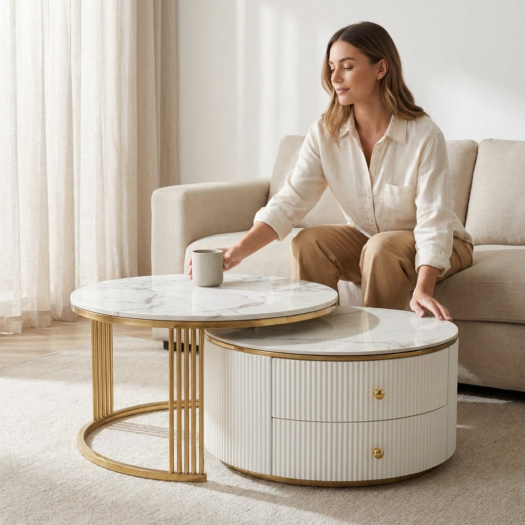ZARA ROUND COFFEE TABLE