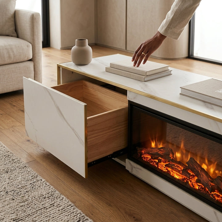 WHITE STONE TV UNIT