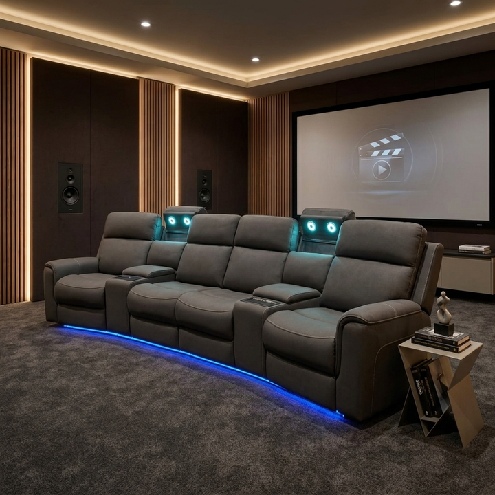 NEVE THEATRE LOUNGE W/ 4 RECLINERS