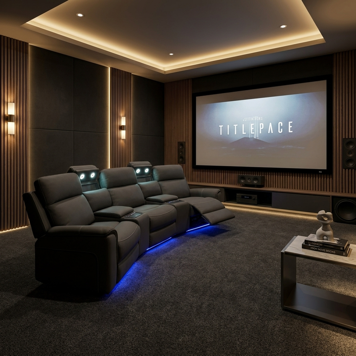 NEVE THEATRE LOUNGE W/ 4 RECLINERS