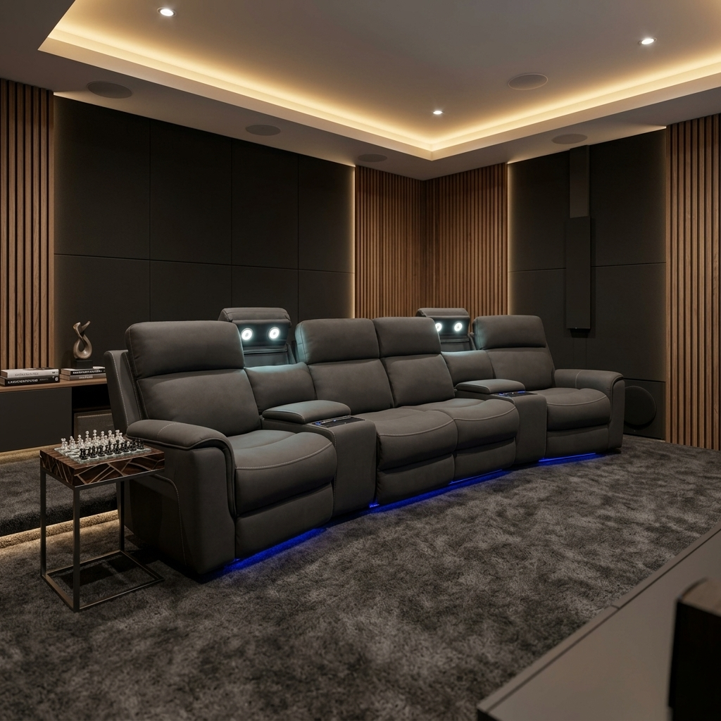 NEVE THEATRE LOUNGE W/ 4 RECLINERS