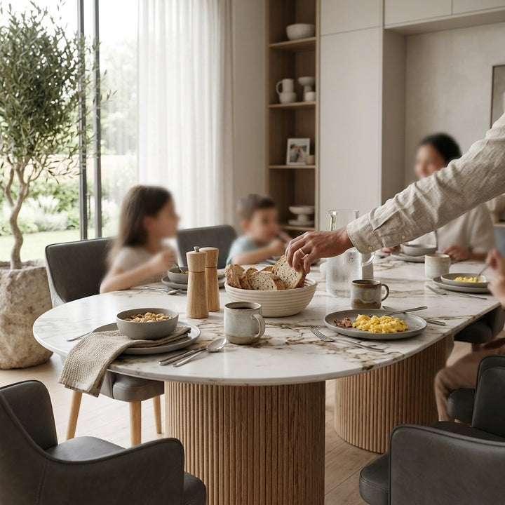 NOEL DINING Set W 6 FREE Chairs