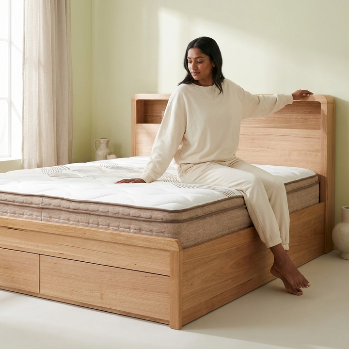 EVEREST Wooden Bed W/ Storage