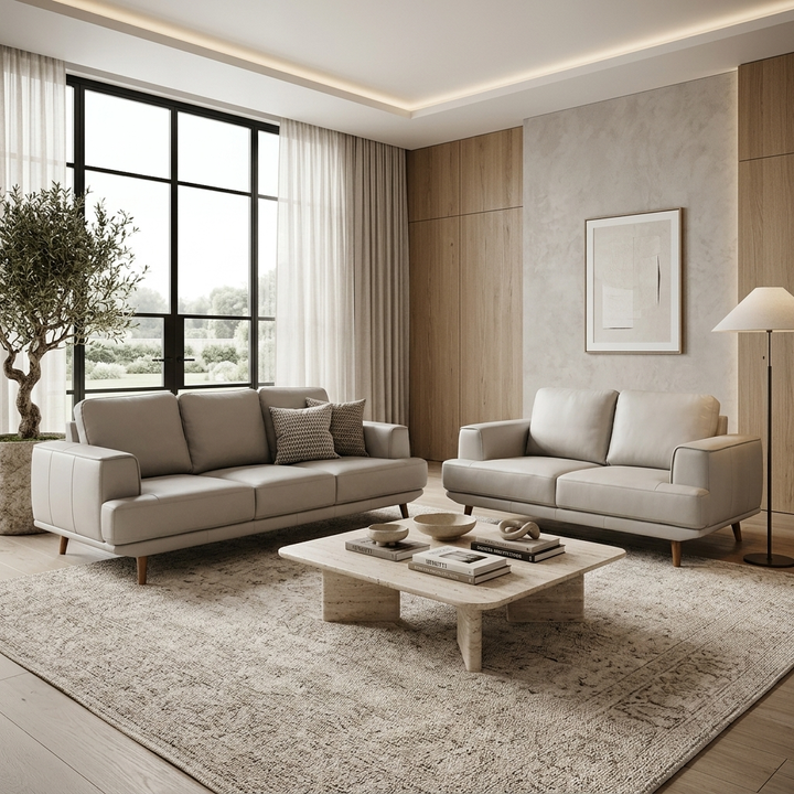 PRIMO 3+2 Leather Lounge