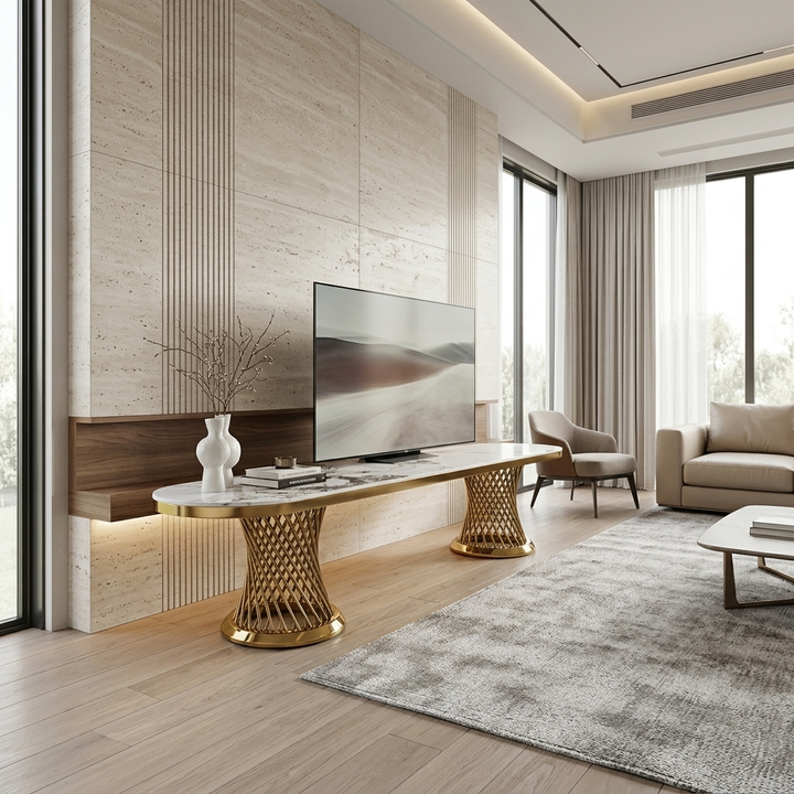 EARTH Stone TV Unit