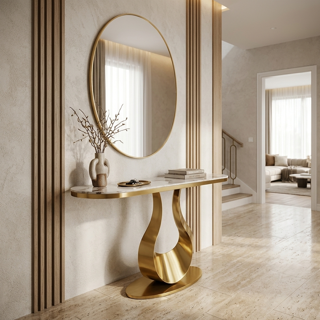 GOLDEN FLAME Hallway Table