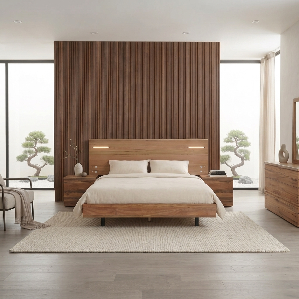 AURELIA Wooden Bed