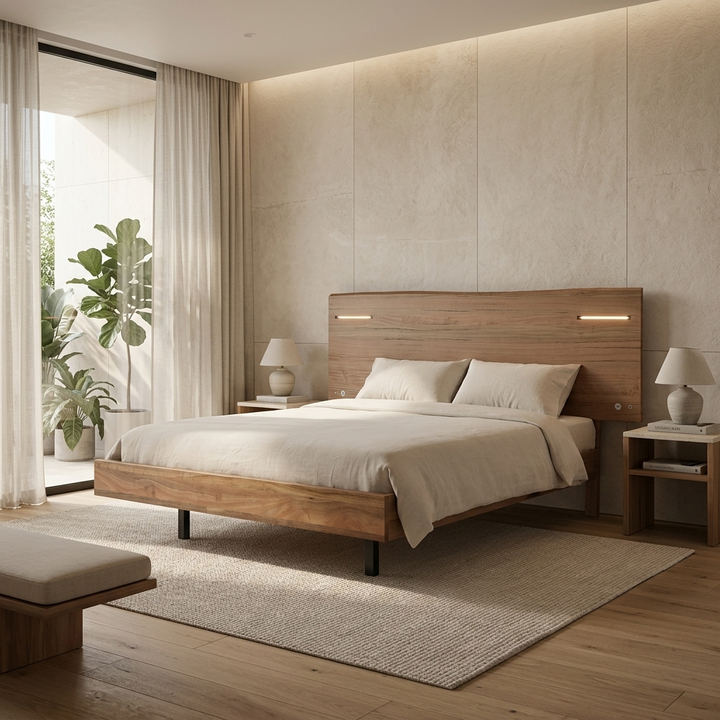 AURELIA Wooden Bed