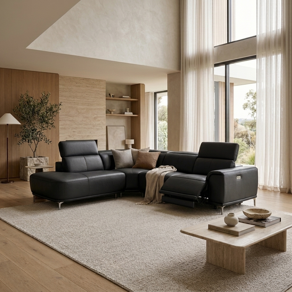 MONARCH Electric Recliner W/ Chaise