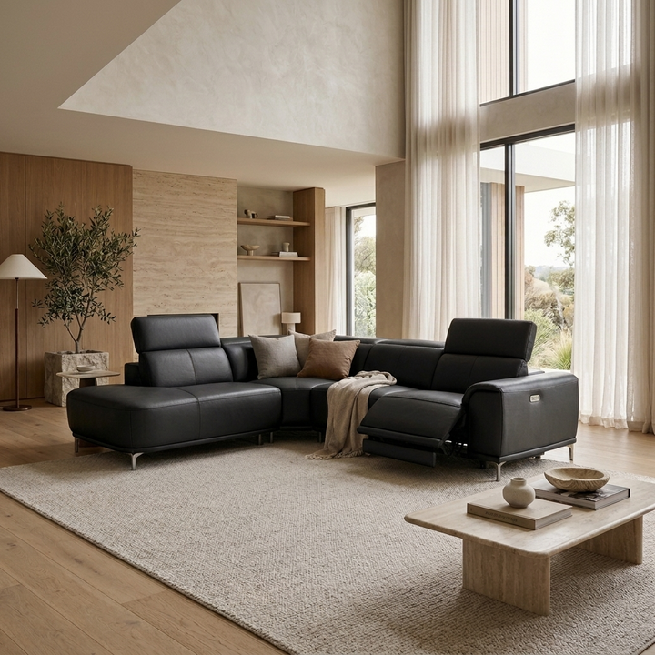 MONARCH Electric Recliner W/ Chaise