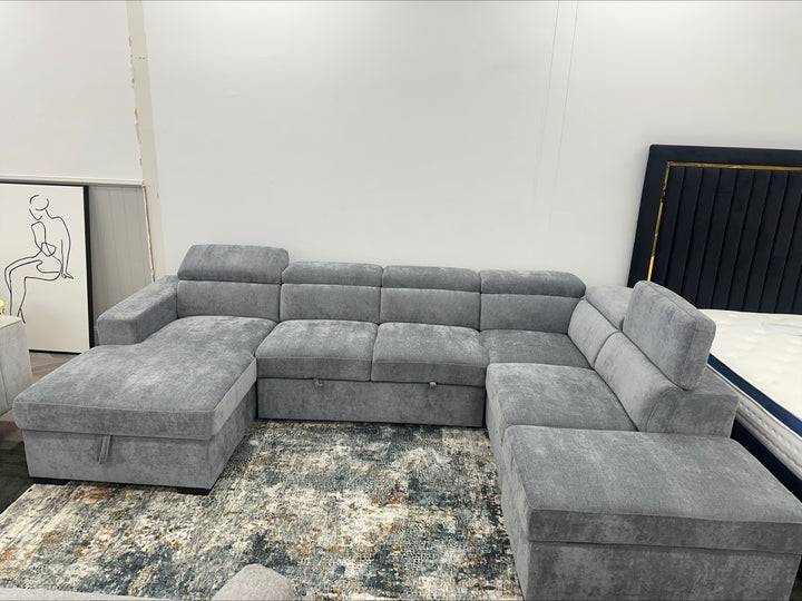 KAYLA Sofa bed with storage Ottoman