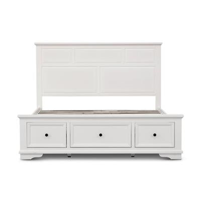 Vienna White Coastal Bedroom Suite with High Headboard