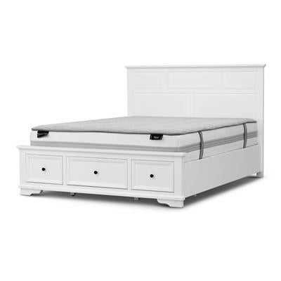 Vienna White Coastal Bedroom Suite with High Headboard