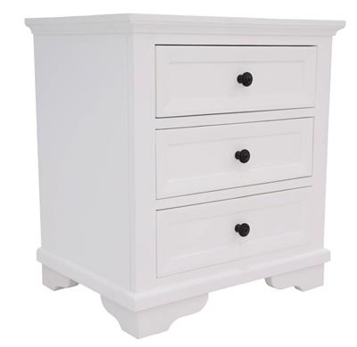 Vienna White Coastal Bedroom Suite with High Headboard