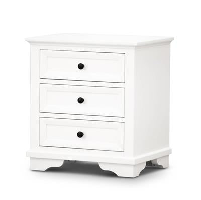 Vienna White Coastal Bedroom Suite with High Headboard
