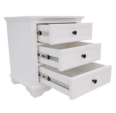 Vienna White Coastal Bedroom Suite with High Headboard