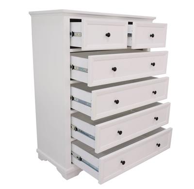 Vienna White Coastal Bedroom Suite with High Headboard
