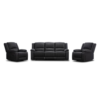 CAPTAIN 3 Seater WITH TWO SINGLE Manual RECLINERS SUITE-JET