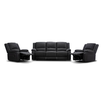 CAPTAIN 3 Seater WITH TWO SINGLE Manual RECLINERS SUITE-JET