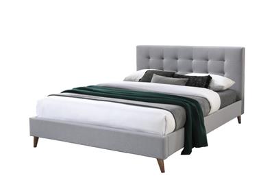 Yulara Tufted Upholstered Bed in Charcoal or Grey