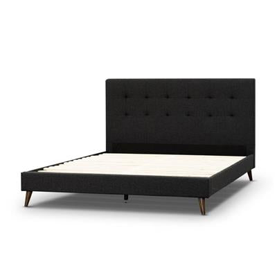 Yulara Tufted Upholstered Bed in Charcoal or Grey