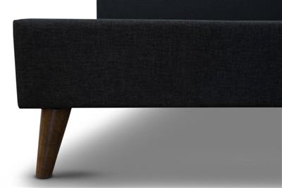 Yulara Tufted Upholstered Bed in Charcoal or Grey