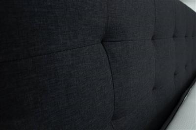 Yulara Tufted Upholstered Bed in Charcoal or Grey