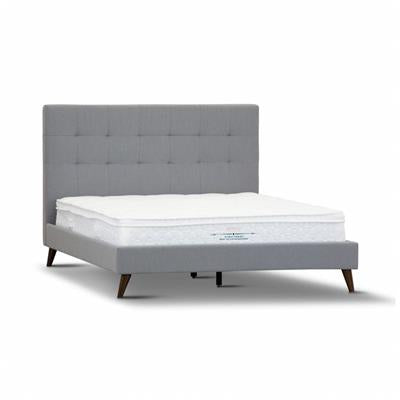Yulara Tufted Upholstered Bed in Charcoal or Grey