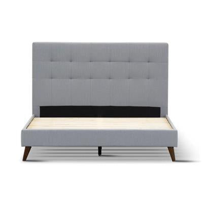 Yulara Tufted Upholstered Bed in Charcoal or Grey