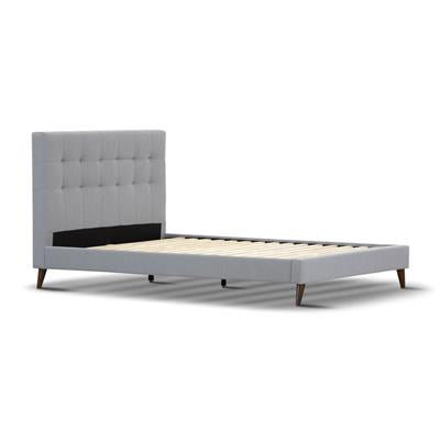 Yulara Tufted Upholstered Bed in Charcoal or Grey