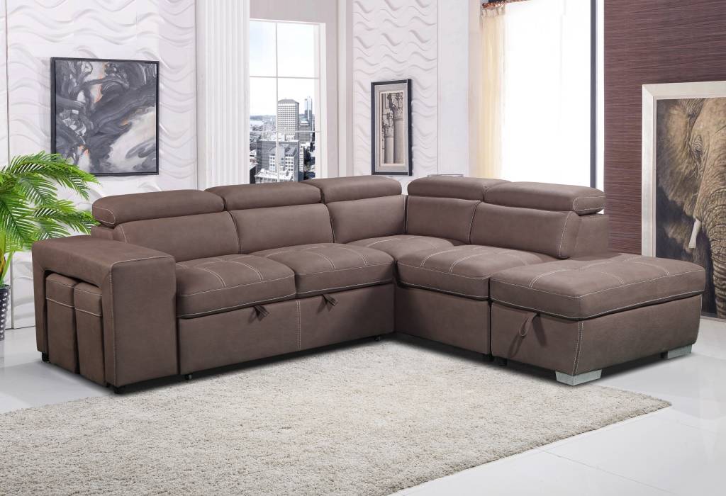 POSITANO 2STR SOFABED 2X OTT W/ RHF